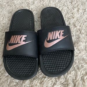 Barely worn Nike slides.  Size 7